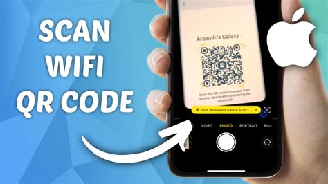 how to scan wifi code on iphone 6
