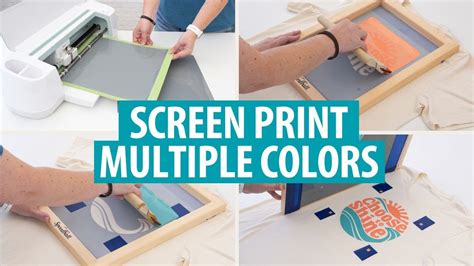 how to screen print multiple colors with one screen