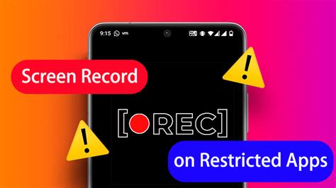 how to screen record restricted app