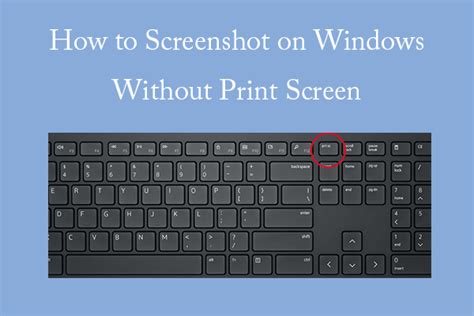how to screenshot on windows keyboard without print screen button