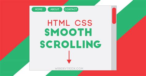 How To Scroll In Html Css