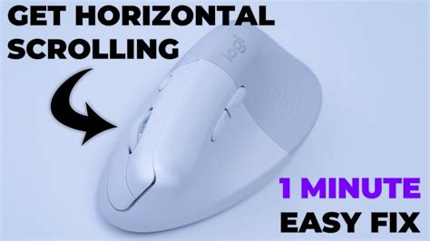 how to scroll sideways with mouse