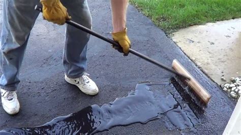 how to seal a blacktop driveway video