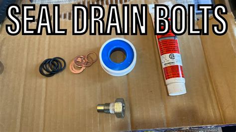 How To Seal Bolt Threads