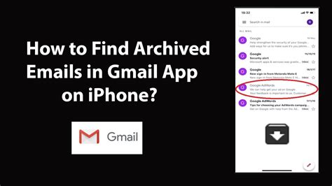 how to search archived emails in gmail on iphone