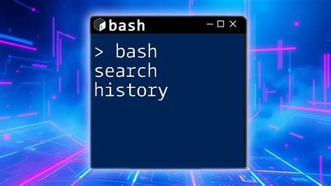 how to search command history in bash