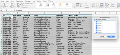 how to search for duplicate emails in excel