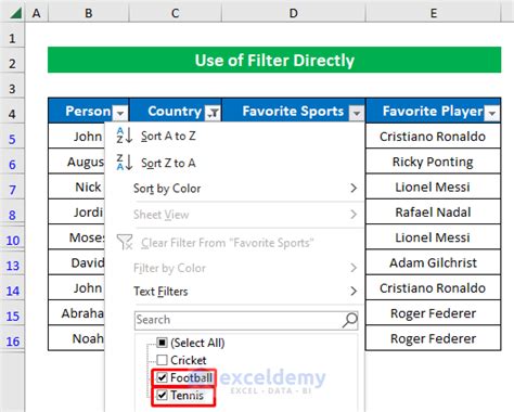 how to search for multiple things in excel filter