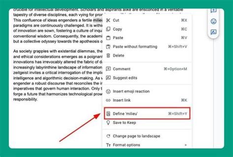 how to search for synonyms in google docs