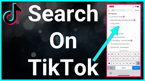 how to search on tiktok