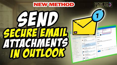 how to secure attachment in outlook