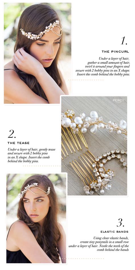 Perfect How To Secure Bridal Hair Comb For Bridesmaids