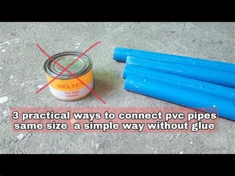 How To Secure Pvc Pipe Without Glue