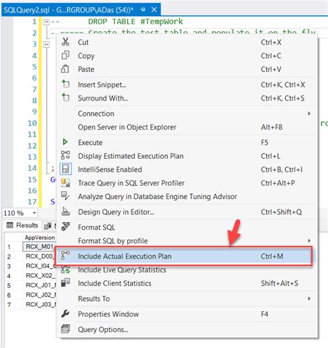 how to see actual execution plan in sql server