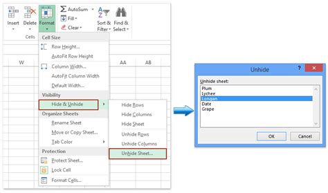 how to see all hidden tabs in excel