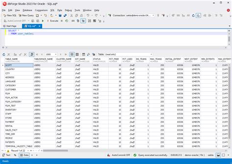 How To See All Tables In Oracle