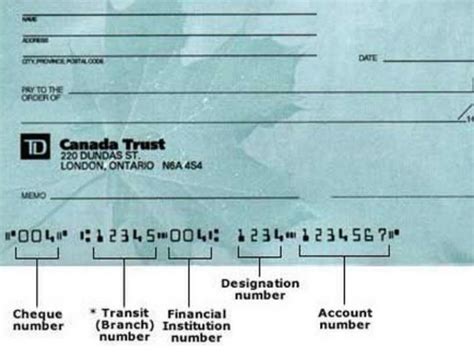 how to see branch number td