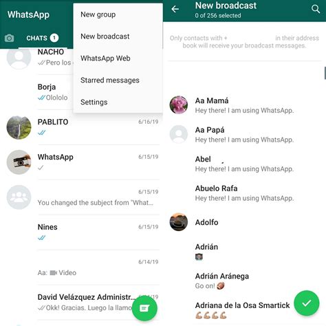 how to see broadcast list in whatsapp web