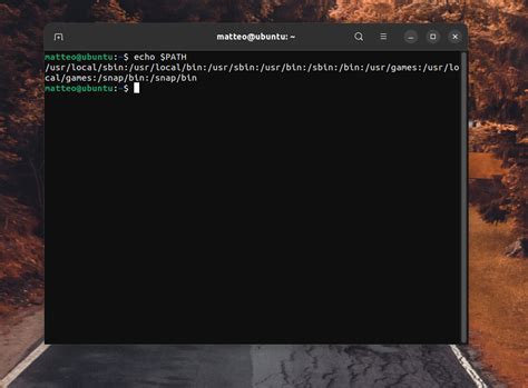 how to see current path in terminal linux