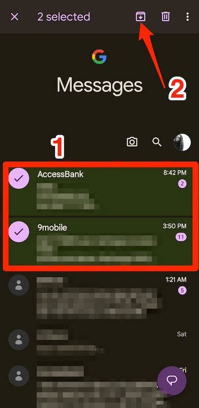 how to see deleted messages on android google