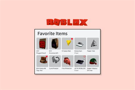 how to see favorite accessories on roblox