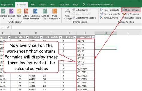 how to see formula in excel cell