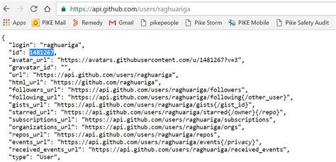 how to see github user id