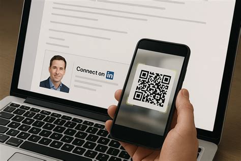 how to see linkedin qr code