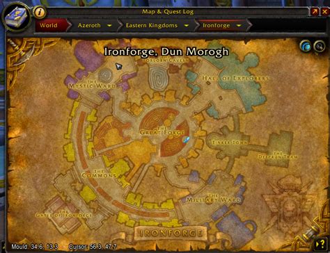 how to see map coordinates in wow classic
