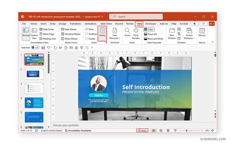 how to see notes in presenter view powerpoint