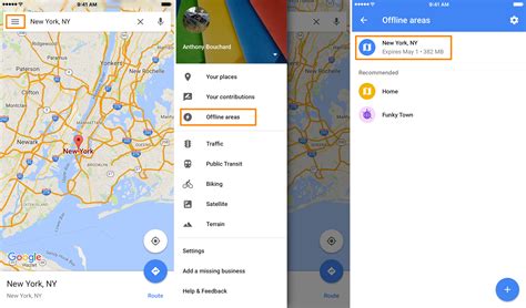 how to see offline maps in google maps