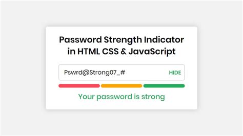 how to see password in html