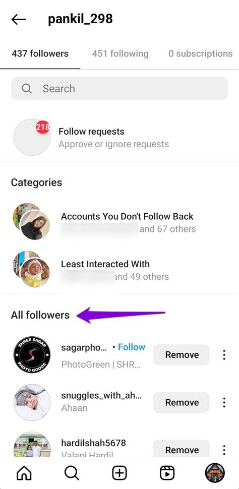 how to see someones most recent follower on instagram