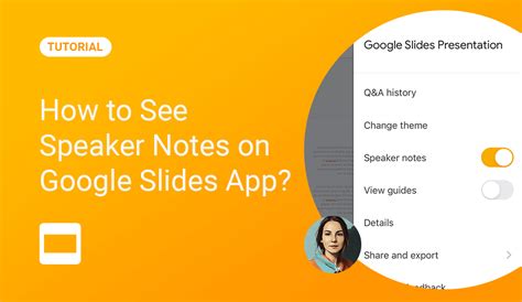 how to see speaker notes on google slides app
