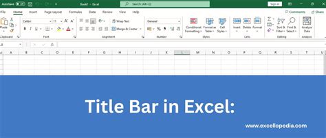 how to see the top bar in excel