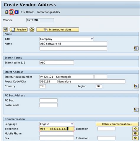how to see vendor number in sap