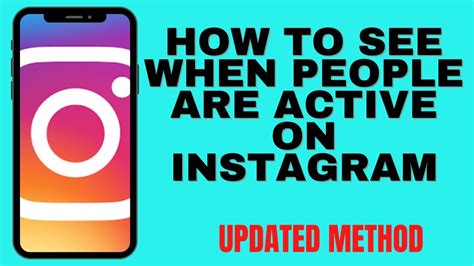 how to see when someone is active on instagram