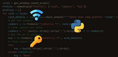 how to see wifi password using python