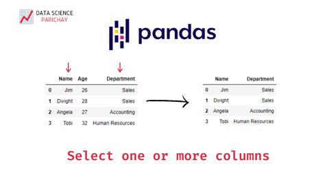 how to select 2 columns from a dataframe pandas