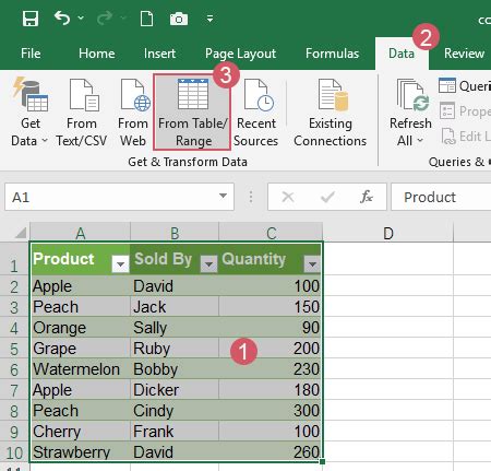 how to select 2 tables in excel