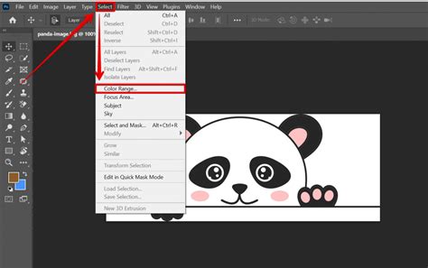 how to select a color in photoshop and delete it