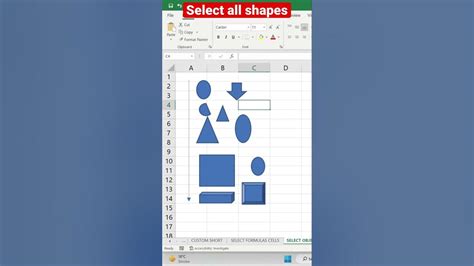 How To Select All Shapes In Excel