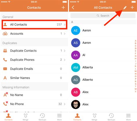 how to select and delete contacts on iphone
