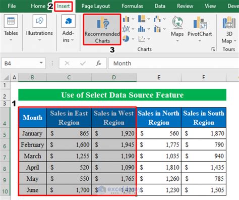 how to select chart data in excel