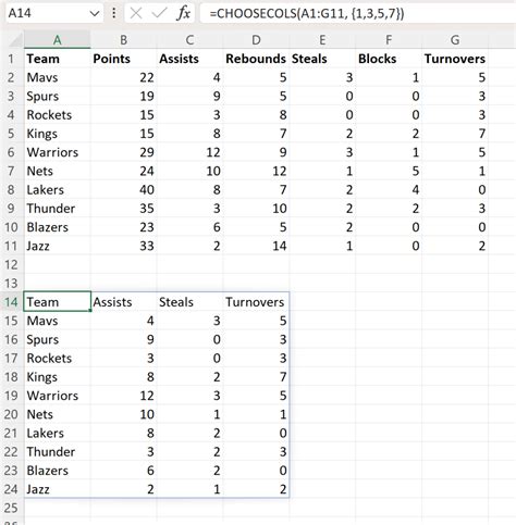 how to select every second cell in excel