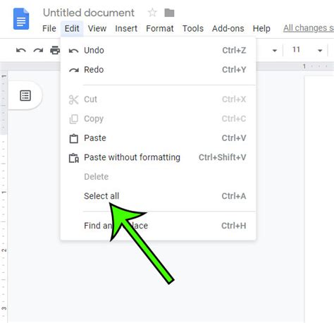 how to select in docs