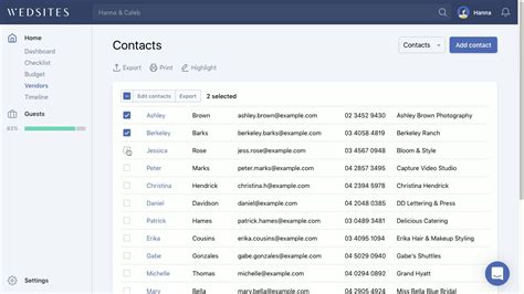 how to select multiple contacts