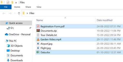 how to select multiple files ctrl