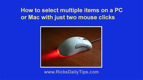 how to select multiple things with ctrl