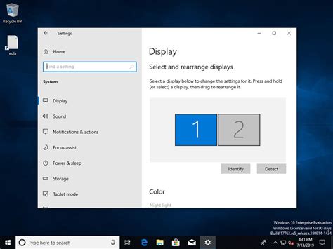 how to select second screen on windows 10